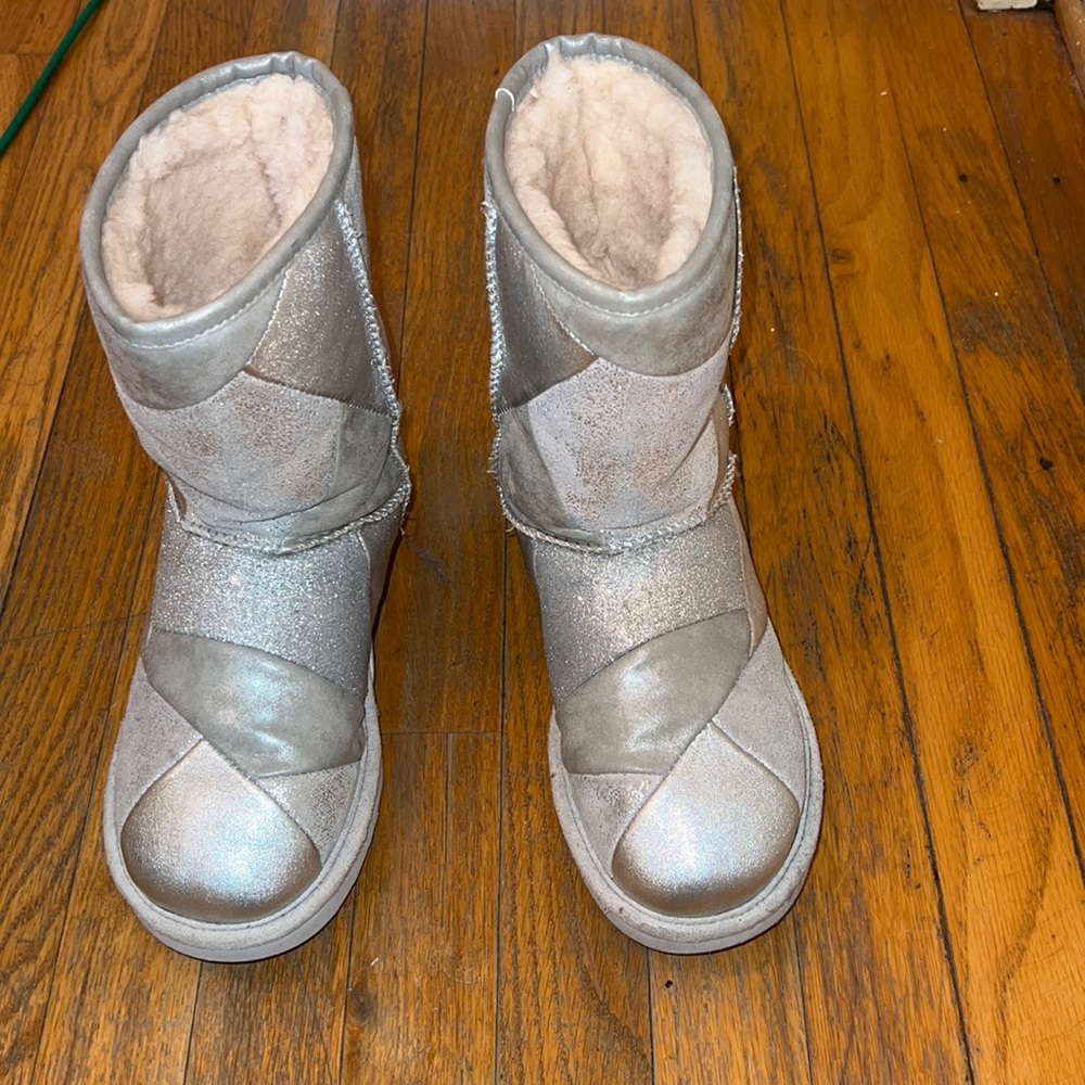 Ugg Boots Silver Patchwork - image 1